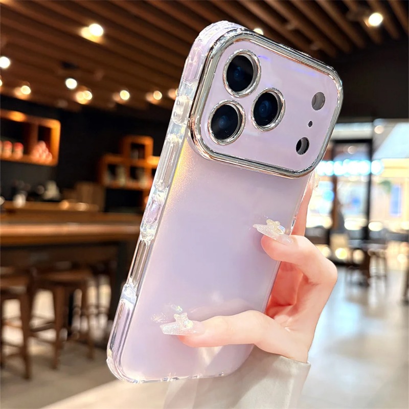 Camera Lens Protector - Parıltılı Lazer Aurora Lens Şeker Renkli