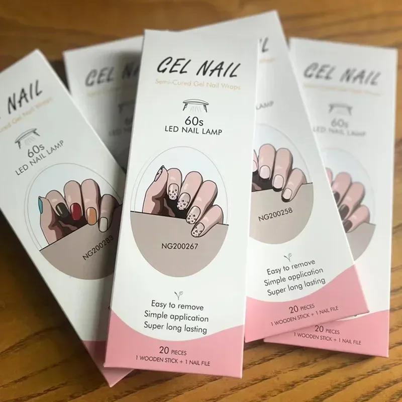 Full Cover Adhesive - Yarı kürlenmiş jel tırnak şeritleri yama